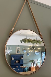 Copper Mirror on a Plaited Rope