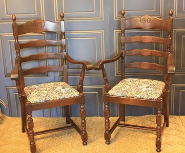 Vintage Oak Carver Chairs