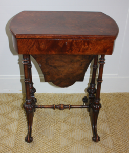 Antique Walnut Sewing Table
