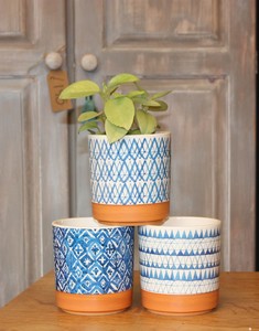Ceramic Blue Plant  Pots